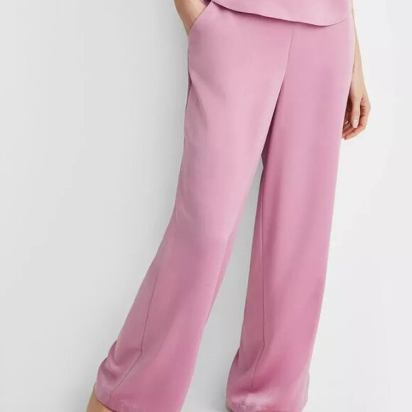 State of Day 2-Pc. Crepe de Chine Short-Sleeve Pajama Set Mauve NWT - Picture 3 of 8